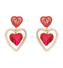 Earrings*Mercedes Salazar 8 of Hearts Earrings