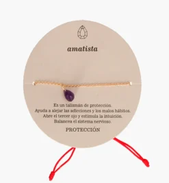 Bracelets*Mercedes Salazar Amethyst Golden Bracelet