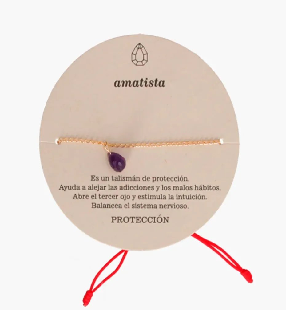 Bracelets*Mercedes Salazar Amethyst Golden Bracelet