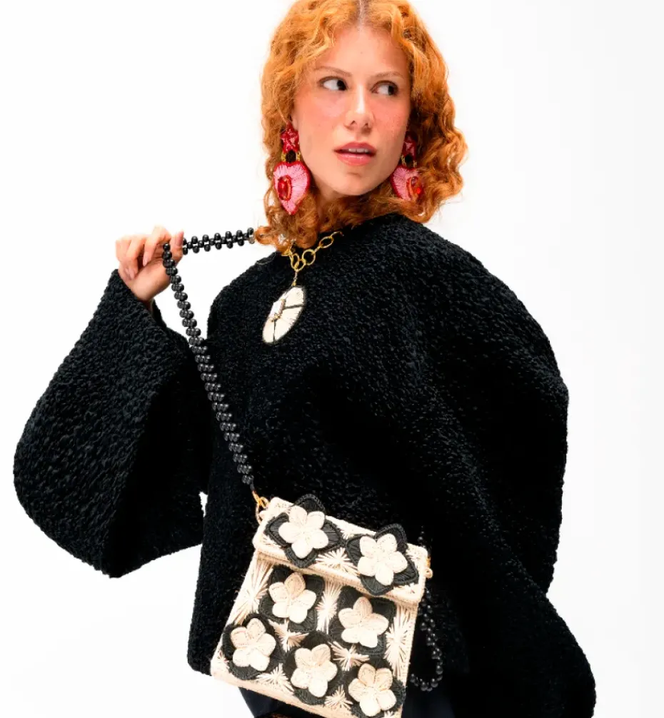 Bags*Mercedes Salazar Black Garden Handbag
