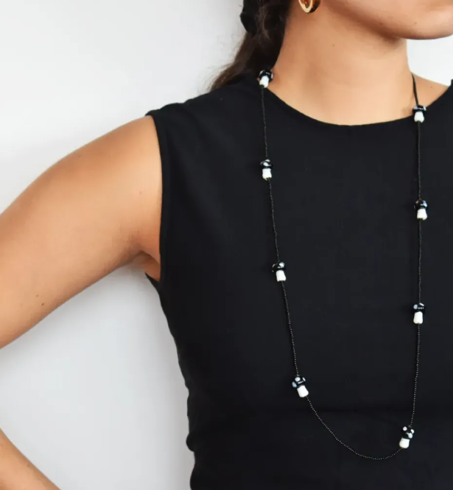 Necklaces*Mercedes Salazar Black Mushroom Necklace