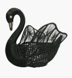 Bread Baskets|Bizatino Collection*Mercedes Salazar Black Swan Basket