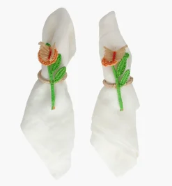 Napkin Rings*Mercedes Salazar Butterfly Napkin Ring Set of 2