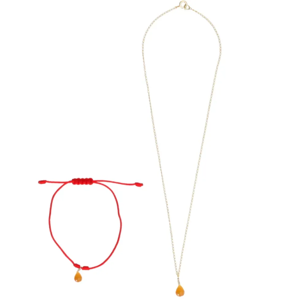 Amulets*Mercedes Salazar Cornelian Set