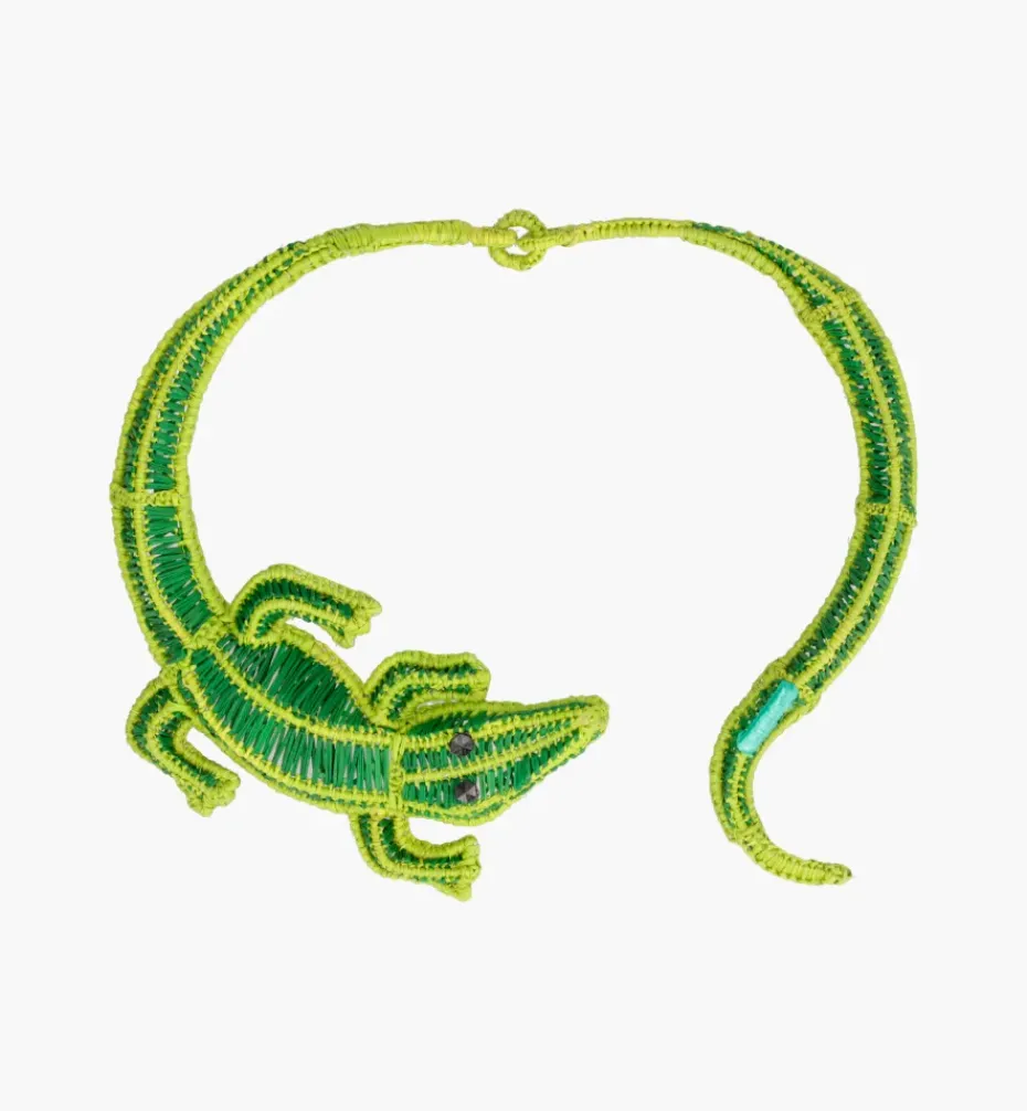 Necklaces*Mercedes Salazar Crocodile Necklace