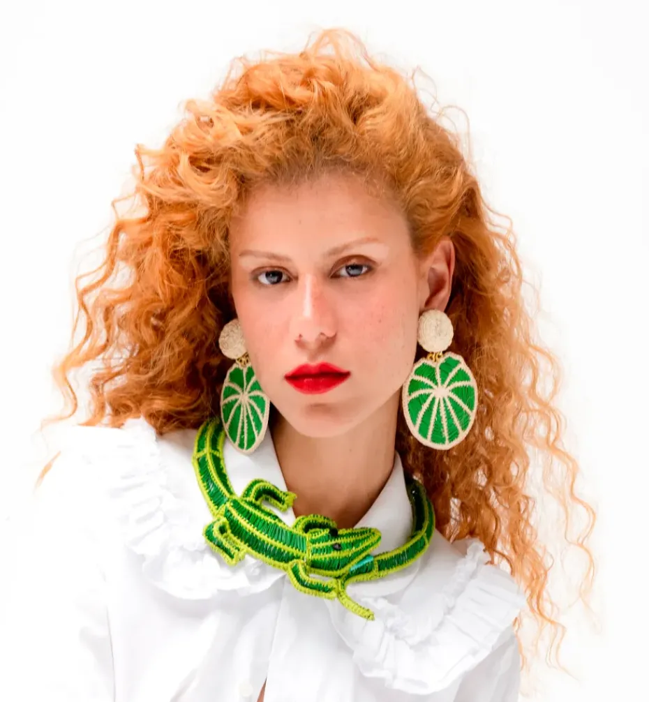 Necklaces*Mercedes Salazar Crocodile Necklace