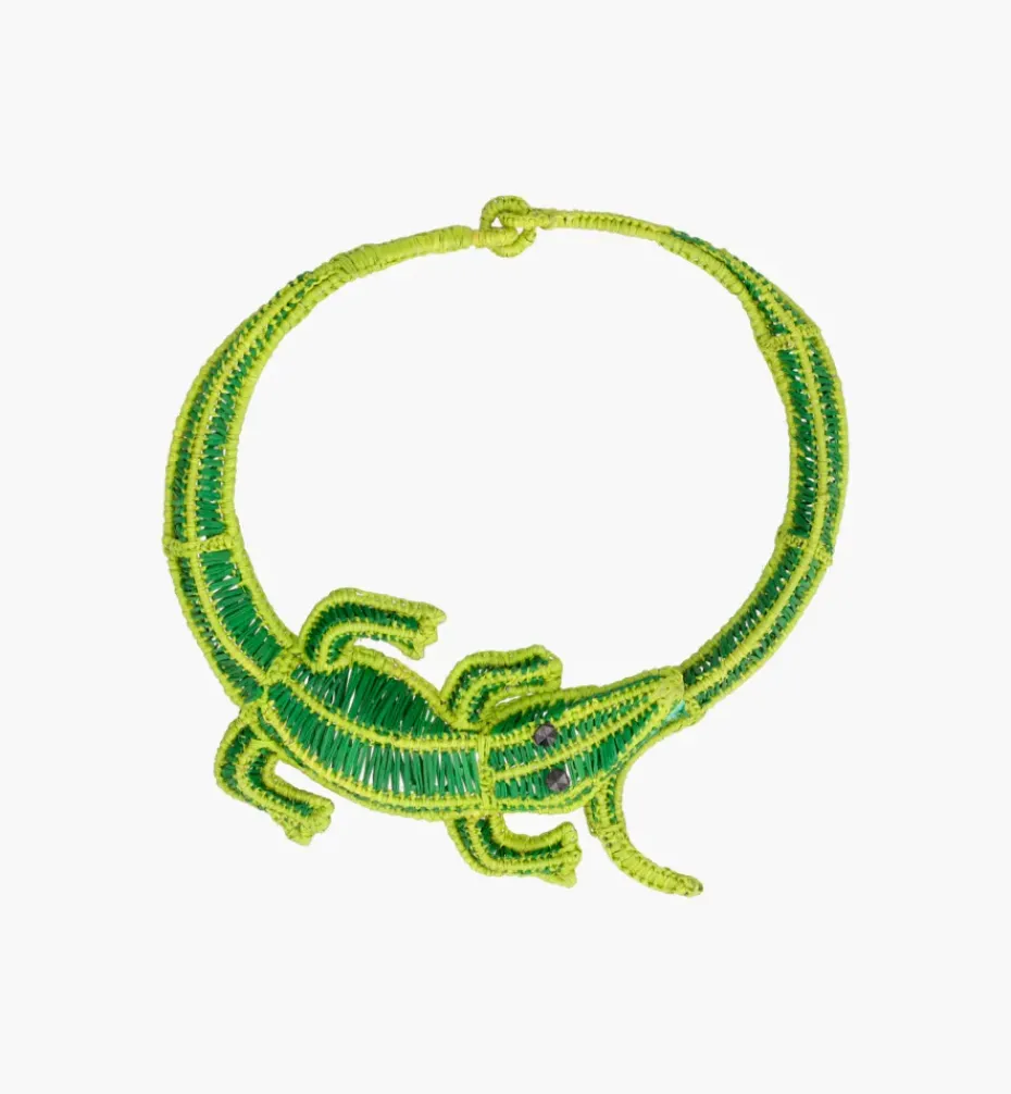 Necklaces*Mercedes Salazar Crocodile Necklace