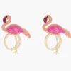Napkin Rings|Bizatino Collection*Mercedes Salazar El Flamingo Napkin Ring Set of 2
