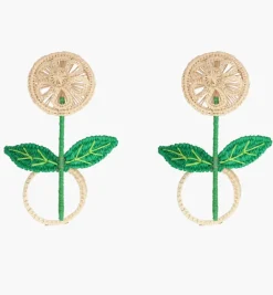 Napkin Rings|Bizatino Collection*Mercedes Salazar El Girasol Napkin Ring Set of 2