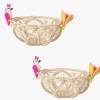 Bread Baskets*Mercedes Salazar Fantasy Bird Small Bread Baskets Set of 2