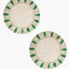 Placemats*Mercedes Salazar Hoja Verde Placemats Set of 2