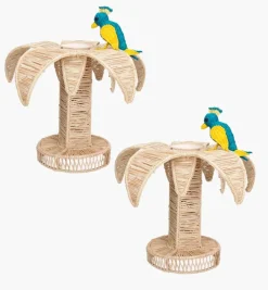 Candle Holders*Mercedes Salazar Indigo Candle Holder Set of 2