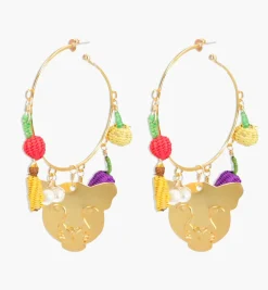 Earrings*Mercedes Salazar Jaguar within Fruits Earrings