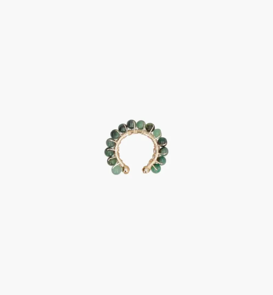 Earrings|Ear Cuffs*Mercedes Salazar Large Emerald Ear Cuff