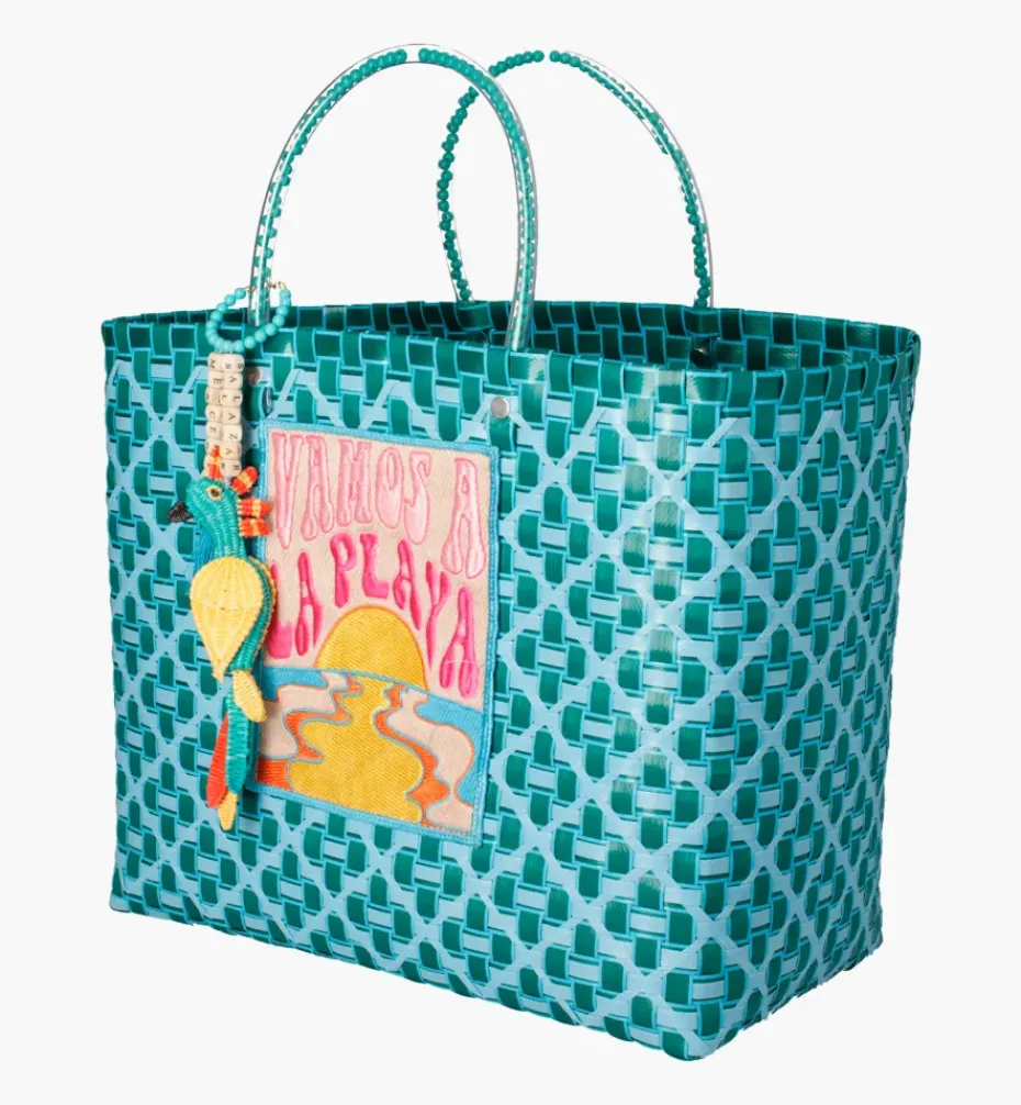 Bags*Mercedes Salazar Medium Aqua Handbag