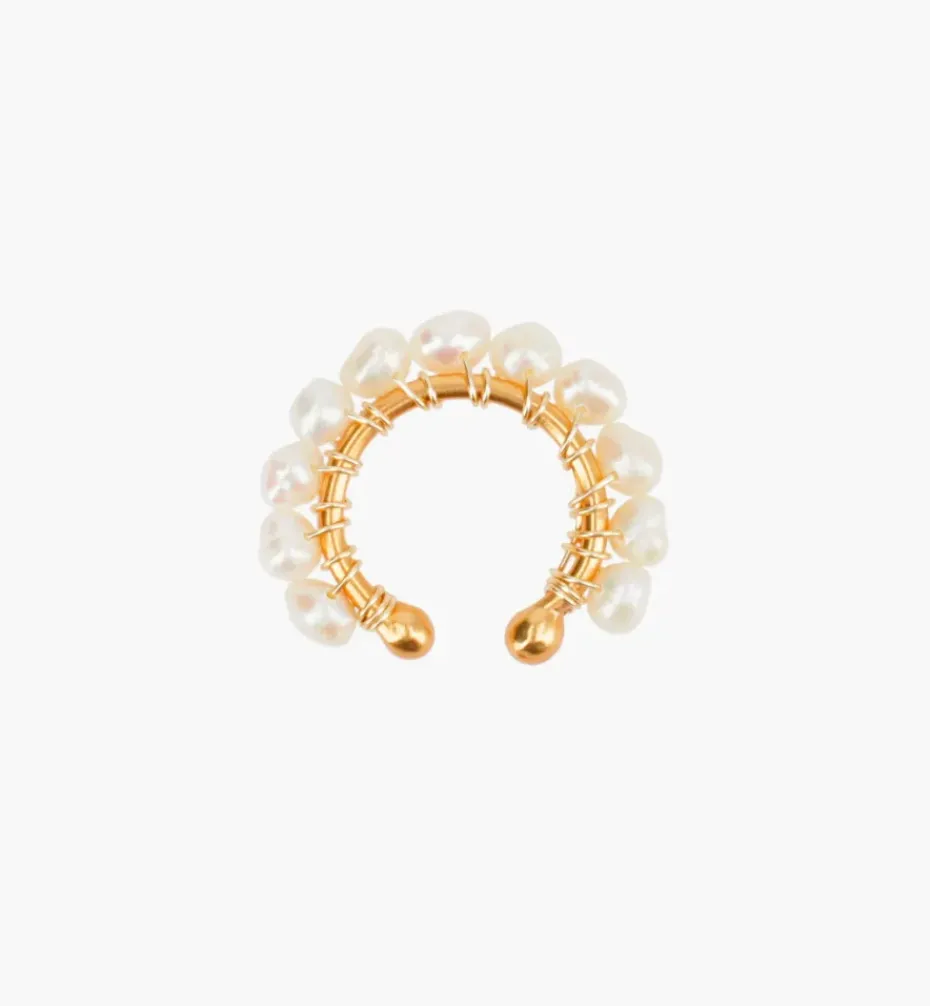Earrings|Ear Cuffs*Mercedes Salazar Medium Pearl Ear Cuff