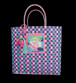 Bags*Mercedes Salazar Medium Pink Dragon Handbag