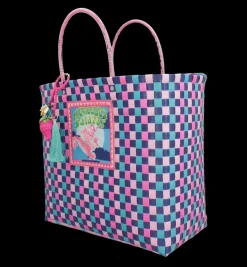 Bags*Mercedes Salazar Medium Pink Dragon Handbag