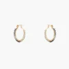 Earrings*Mercedes Salazar Metallic Silver Hoops