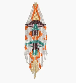Earrings*Mercedes Salazar Orange Fleeting Triangle Earrings