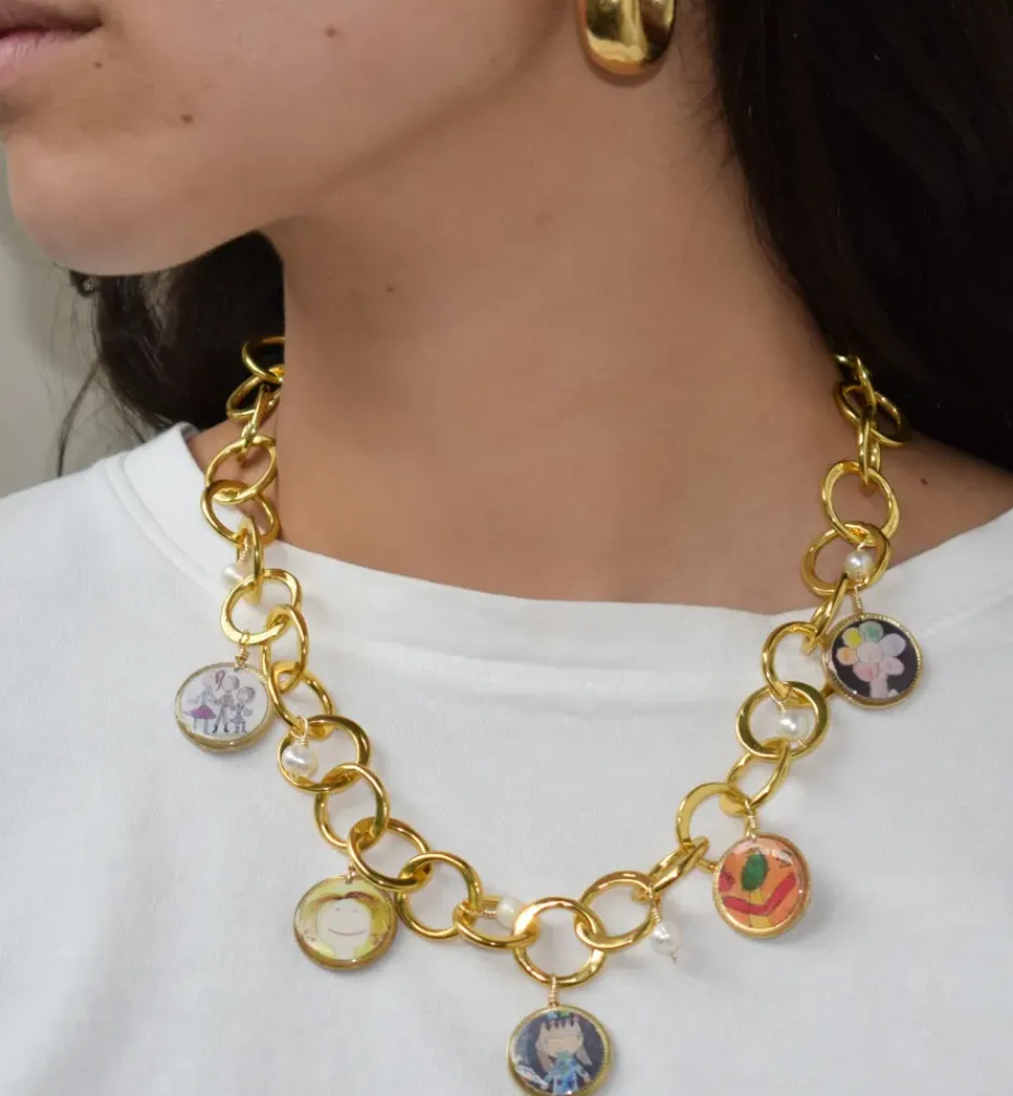 Necklaces*Mercedes Salazar Personalized Necklace 5 Charms