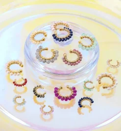 Earrings|Ear Cuffs*Mercedes Salazar Pink Opal Large Ear Cuff