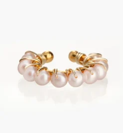 Earrings|Ear Cuffs*Mercedes Salazar Pink Pearl Large Ear Cuff