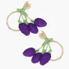 Napkin Rings*Mercedes Salazar Probing Blackberries Napkin Ring Set of 2