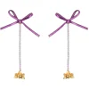 Earrings*Mercedes Salazar Purple Orchid Earrings