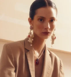 Earrings*Mercedes Salazar Red Power Earrings