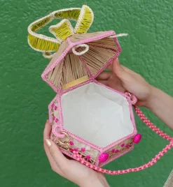 Bags*Mercedes Salazar Rose Strawberry Handbag