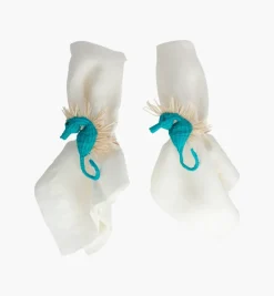 Napkin Rings*Mercedes Salazar Seahorse Napkin Ring set x2
