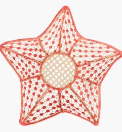 Bread Baskets*Mercedes Salazar Set of 2 Coral Stars Bread Baskets