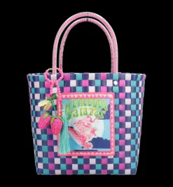 Bags*Mercedes Salazar Small Pink Dragon Handbag