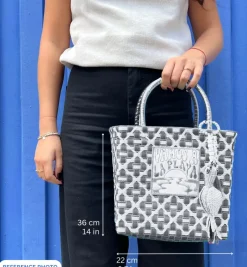 Bags*Mercedes Salazar Small Pink Dragon Handbag