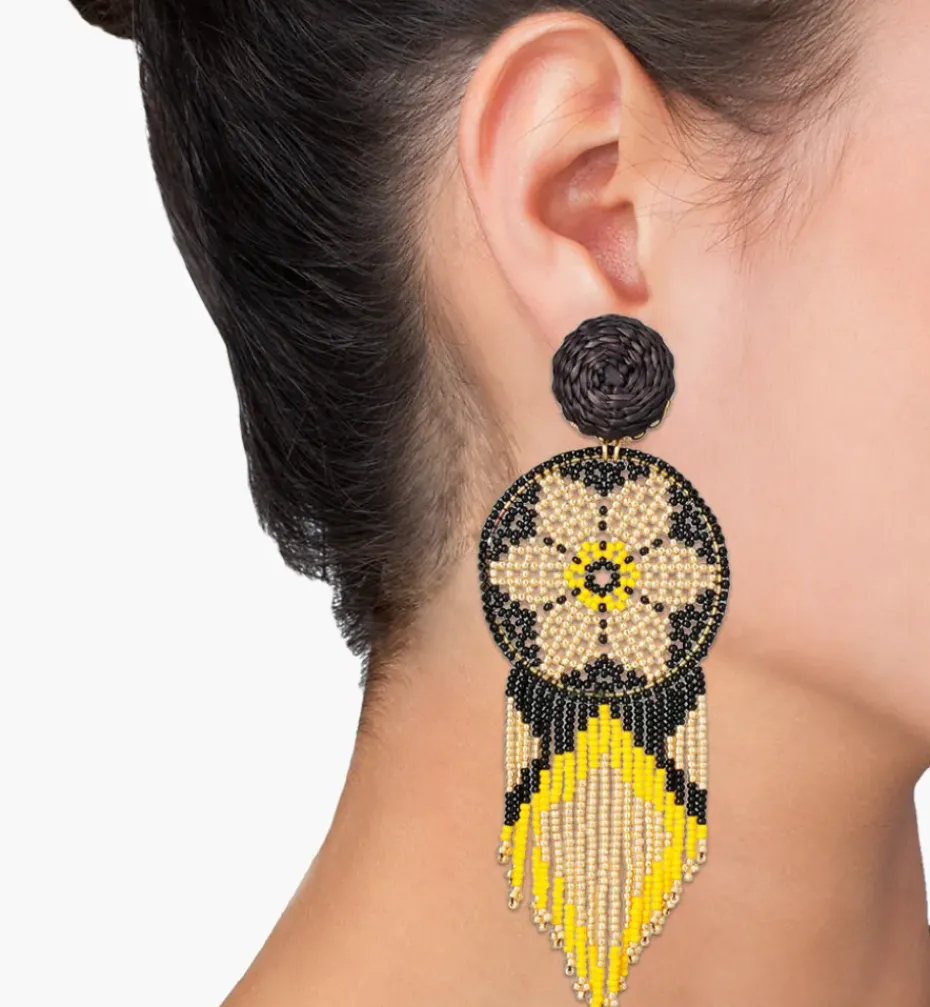 Earrings*Mercedes Salazar Yellow Crisi Earrings